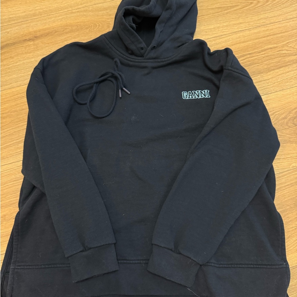 GANNI Navy Hoodie
